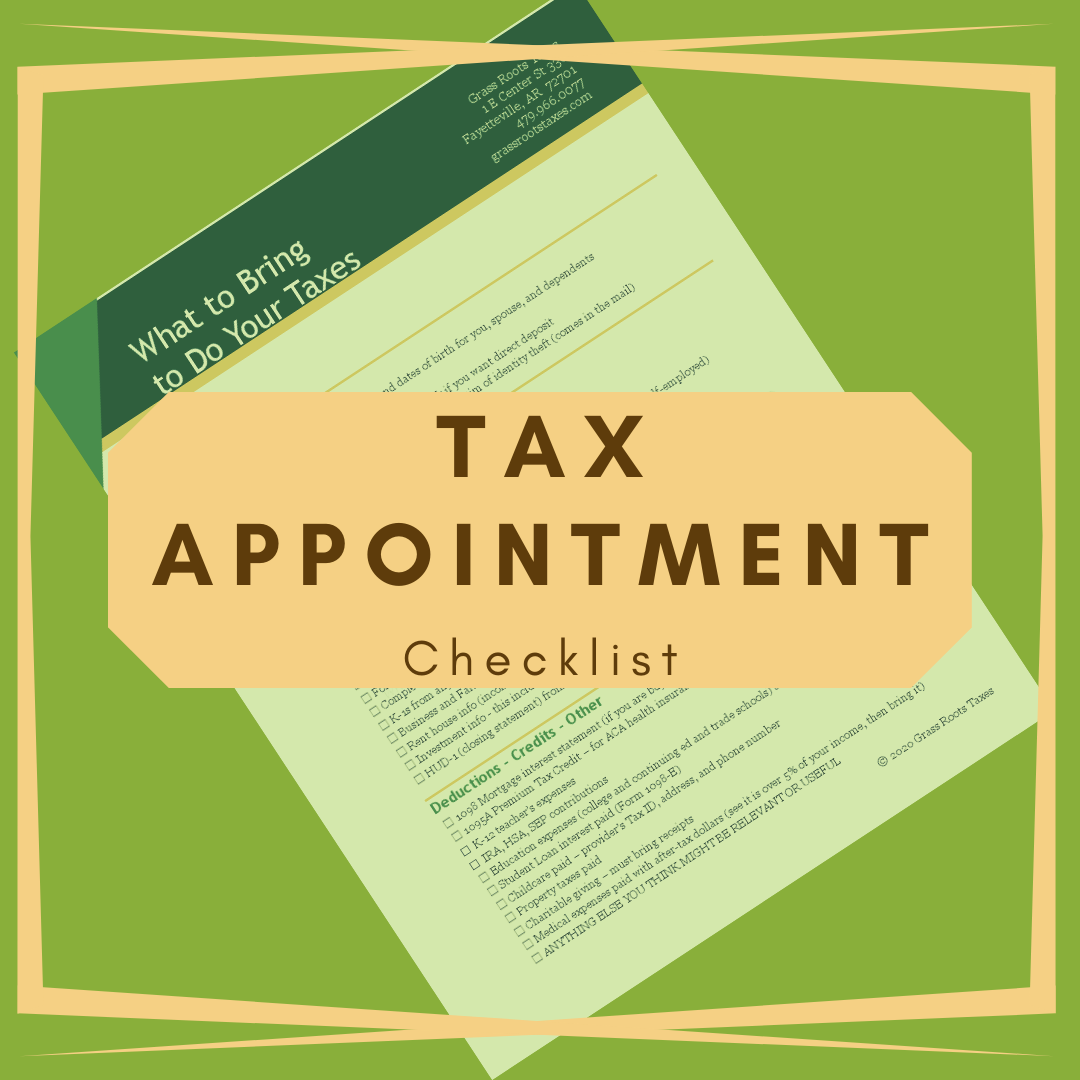 What to Bring to a Tax Appointment